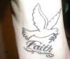 tribal dove pic tattoo